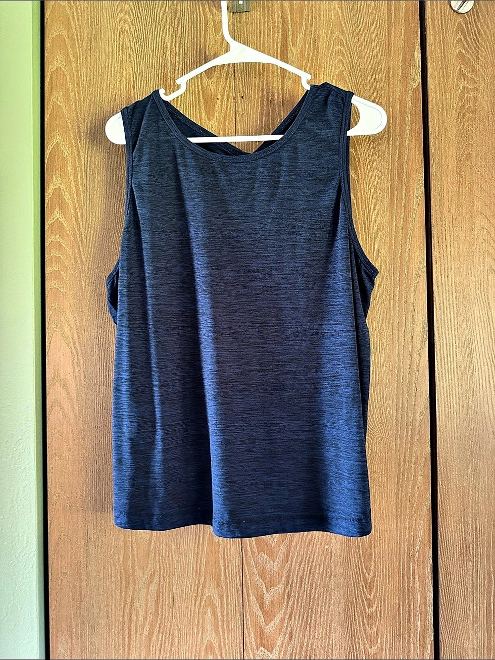 Activ8 Performance Scrunch Back Tank Top Blue XL